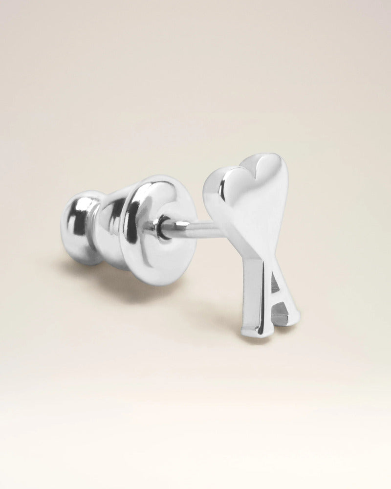 AMI - Boucle d'Oreille Ami de coeur Argent