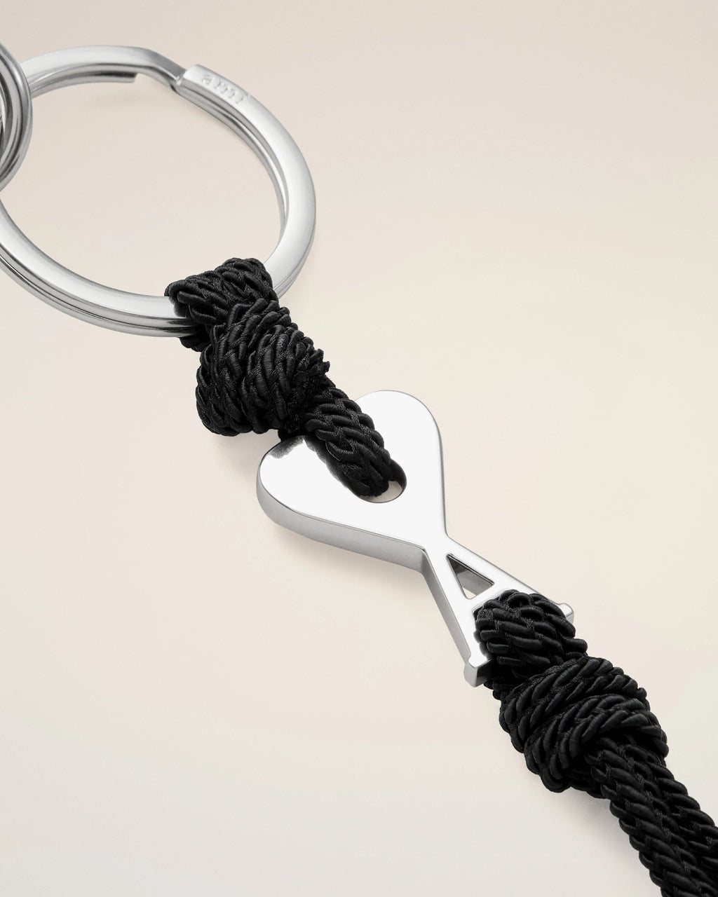 AMI - Porte-clés Charm Ami de coeur Noir