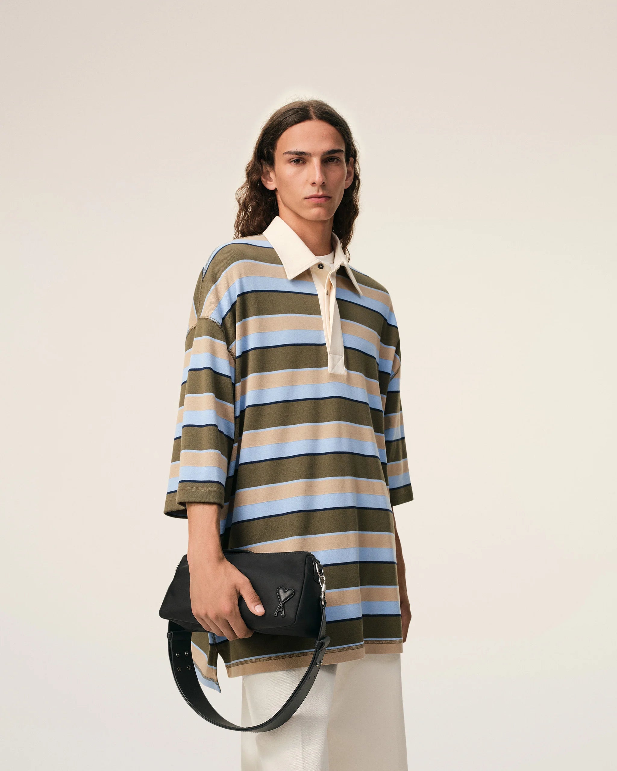 AMI - Sac Marcel en Nylon Noir