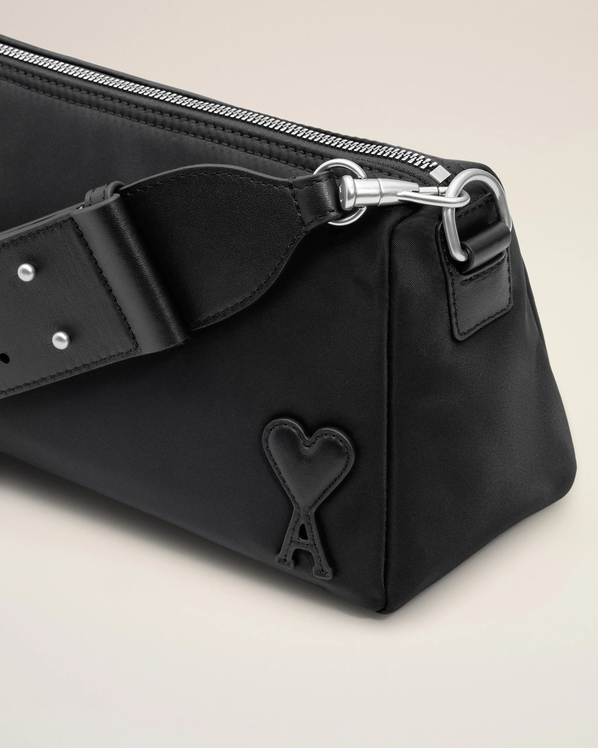 AMI - Sac Marcel en Nylon Noir