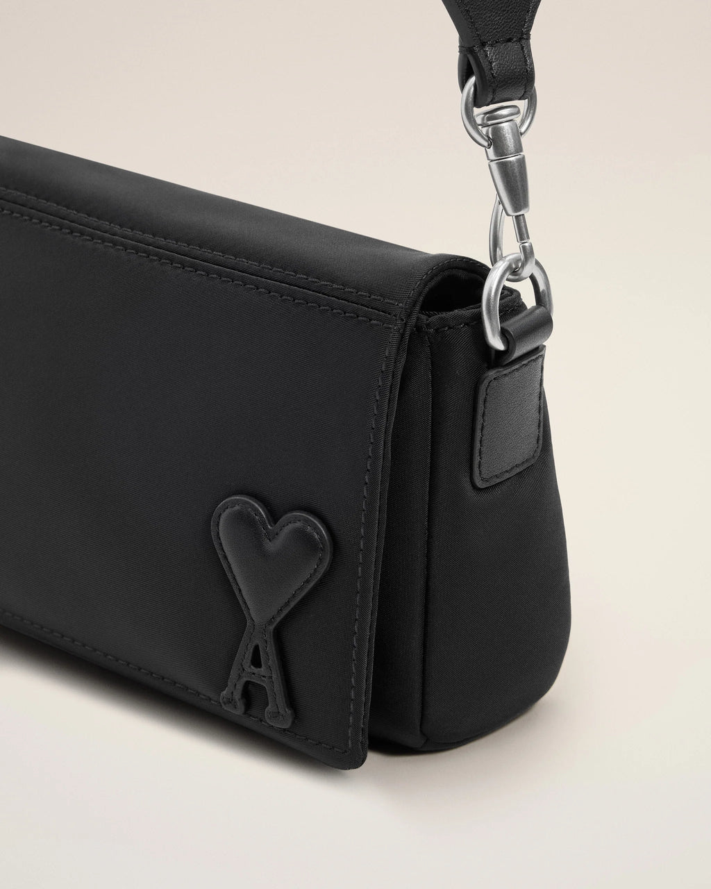 AMI - Sac Lunch Box Marcel en Nylon Noir
