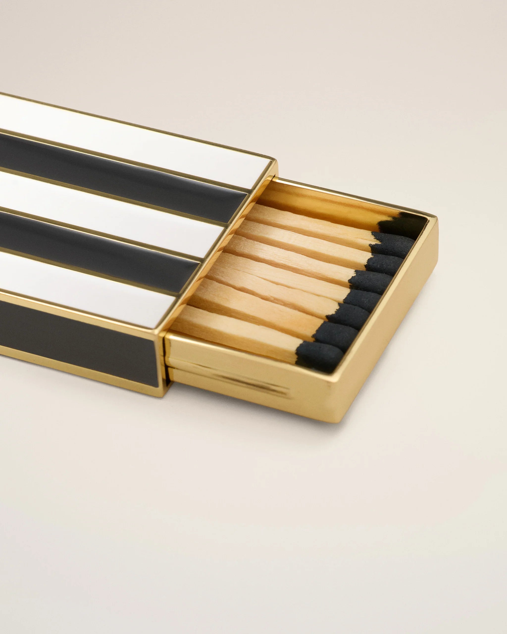 AMI - Boite Allumettes Ami Rayé Noir/Blanc