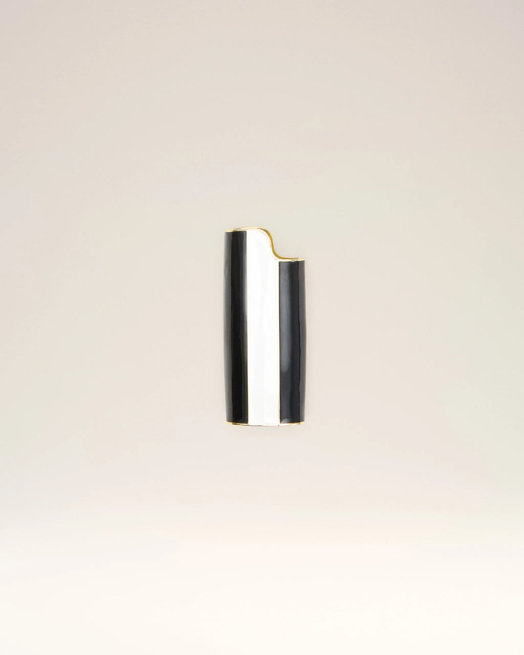 AMI - Porte Briquet Ami Rayé Noir/Blanc