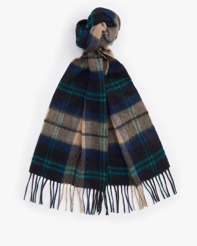 Barbour - Echarpe Tartan Wool Cashmere Green Loch