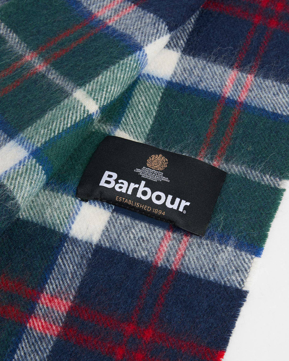 Barbour - Echarpe Tartan Wool Cashmere Evergreen Tartan