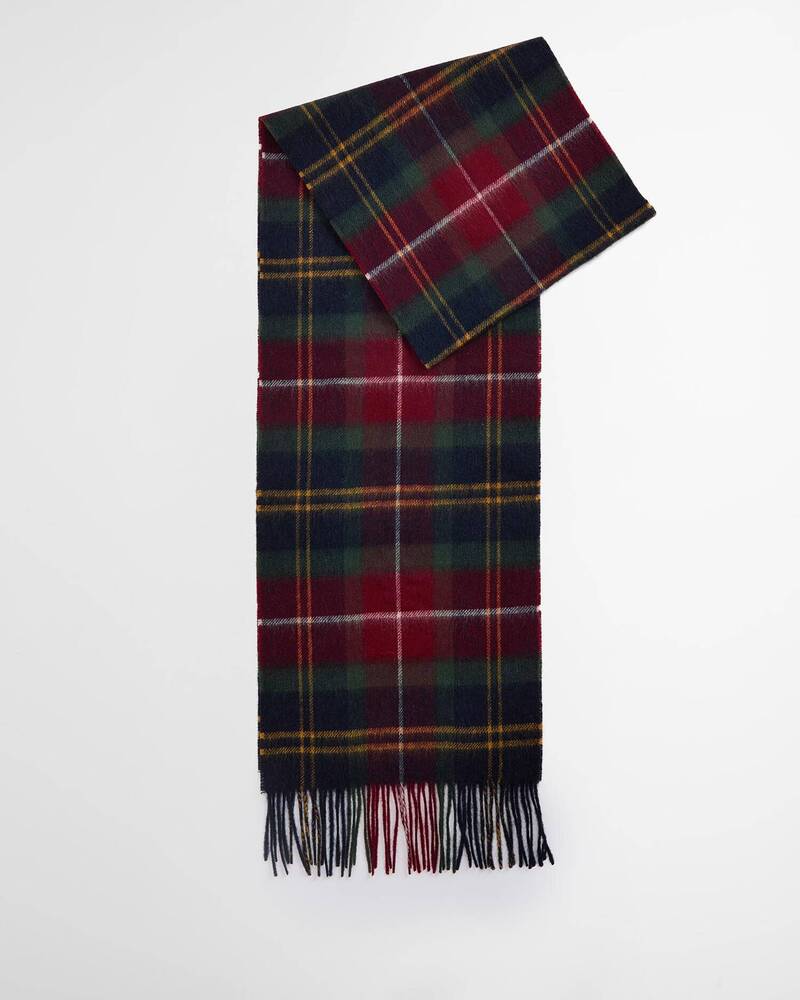 Barbour - Echarpe Tartan Wool Cashmere Winterberry Tartan