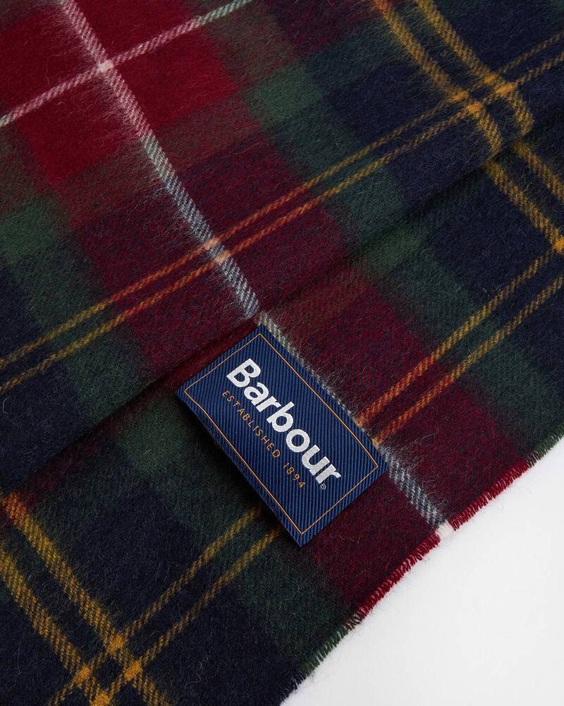 Barbour - Echarpe Tartan Wool Cashmere Winterberry Tartan