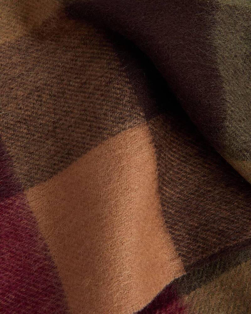 Barbour - Echarpe Tattersall Tawny Port