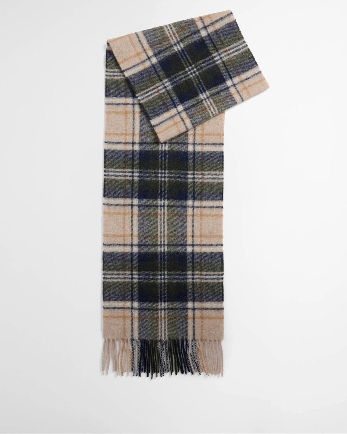 Barbour - Echarpe New Check Tartan Sand Beige Plaid