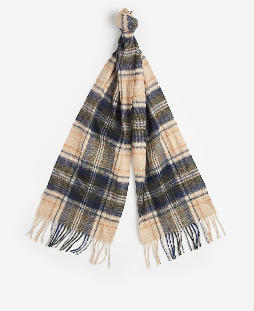 Barbour - Echarpe New Check Tartan Sand Beige Plaid
