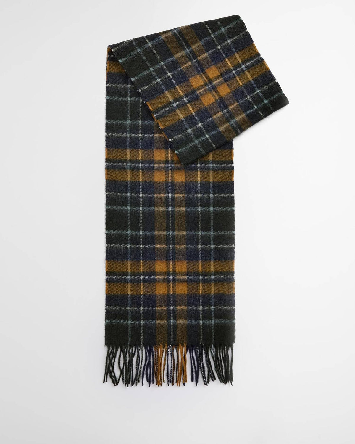 Barbour - Echarpe New Check Tartan Forest Bronze Brown