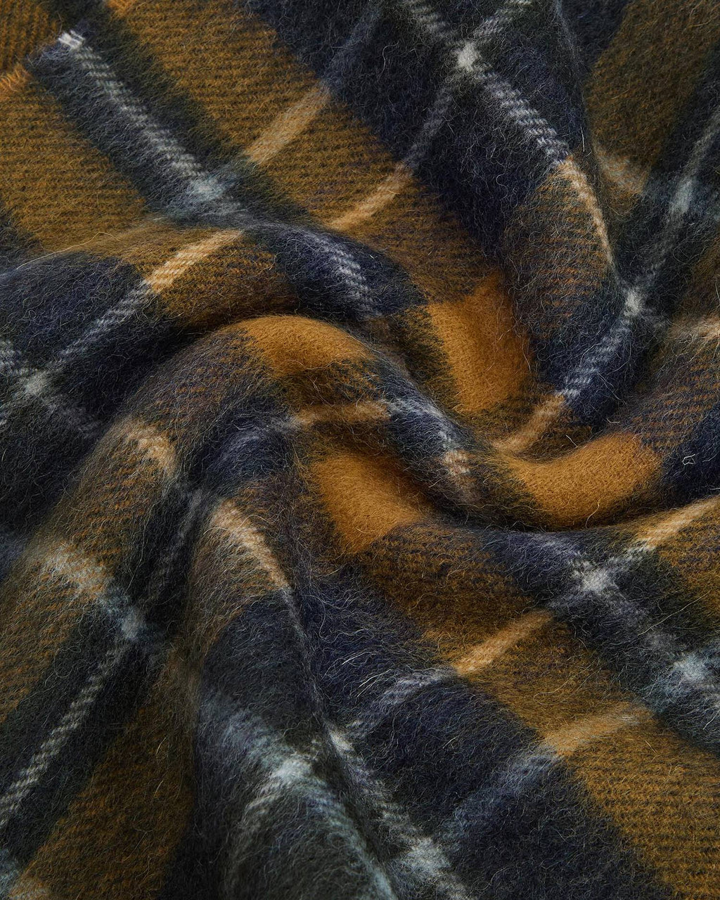Barbour - Echarpe New Check Tartan Forest Bronze Brown