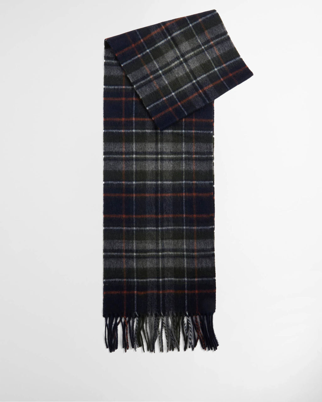 Barbour - Echarpe New Check Tartan Navy Dark Ginger