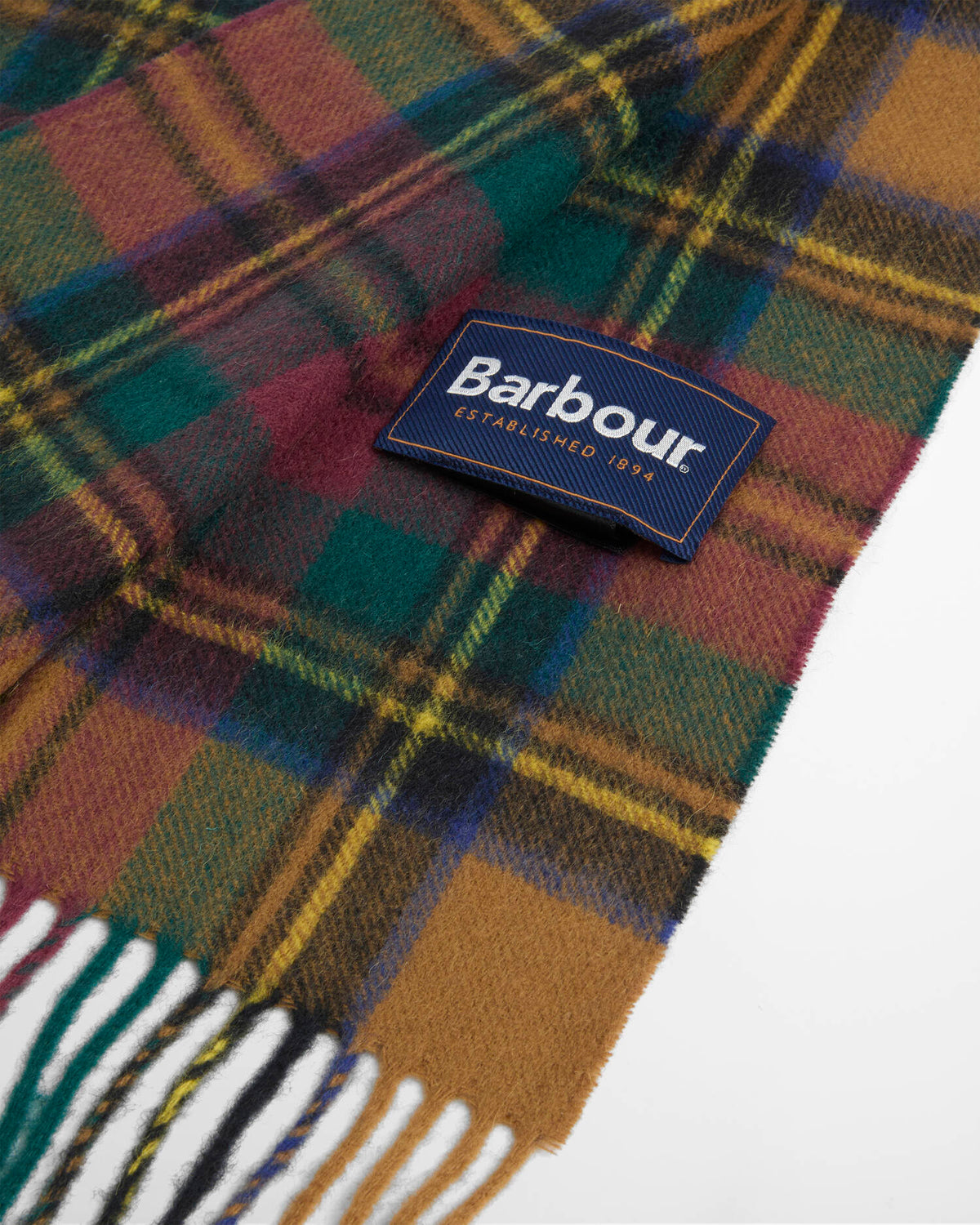 Barbour - Echarpe New Check Tartan Harvest Gold