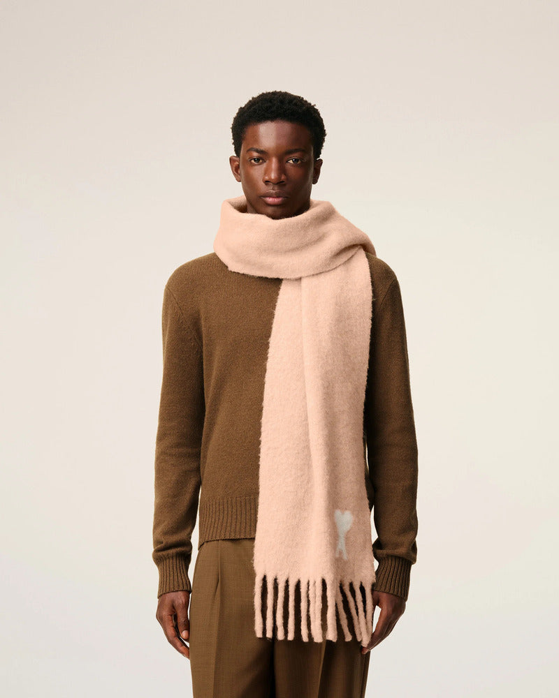 AMI - Echarpe Ami de Coeur Alpaga Poudre