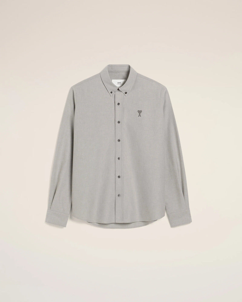 AMI - Chemise classique Ami de Coeur Loden
