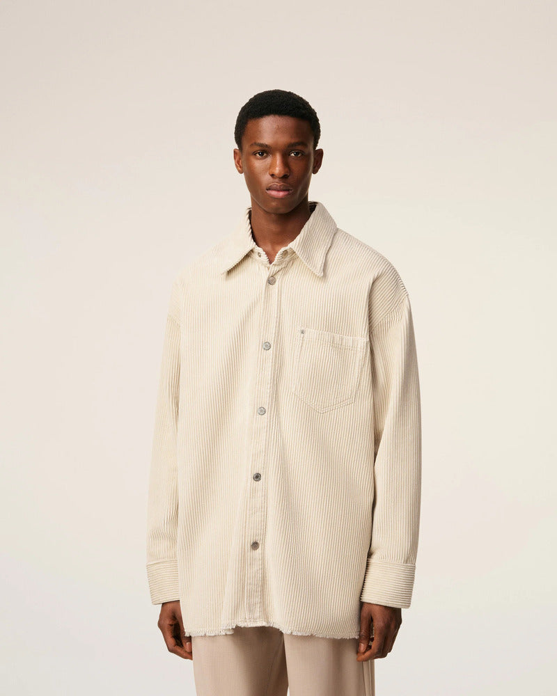 AMI - Surchemise Velours ivoire