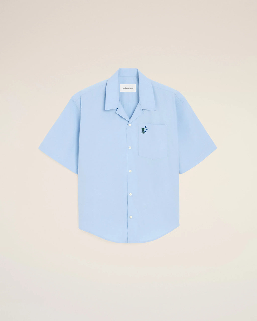AMI - Chemise Boxy Bleu Ami de Coeur Tulipe