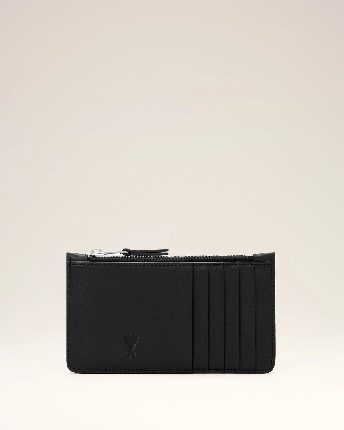 AMI - Porte-cartes Zippé Noir