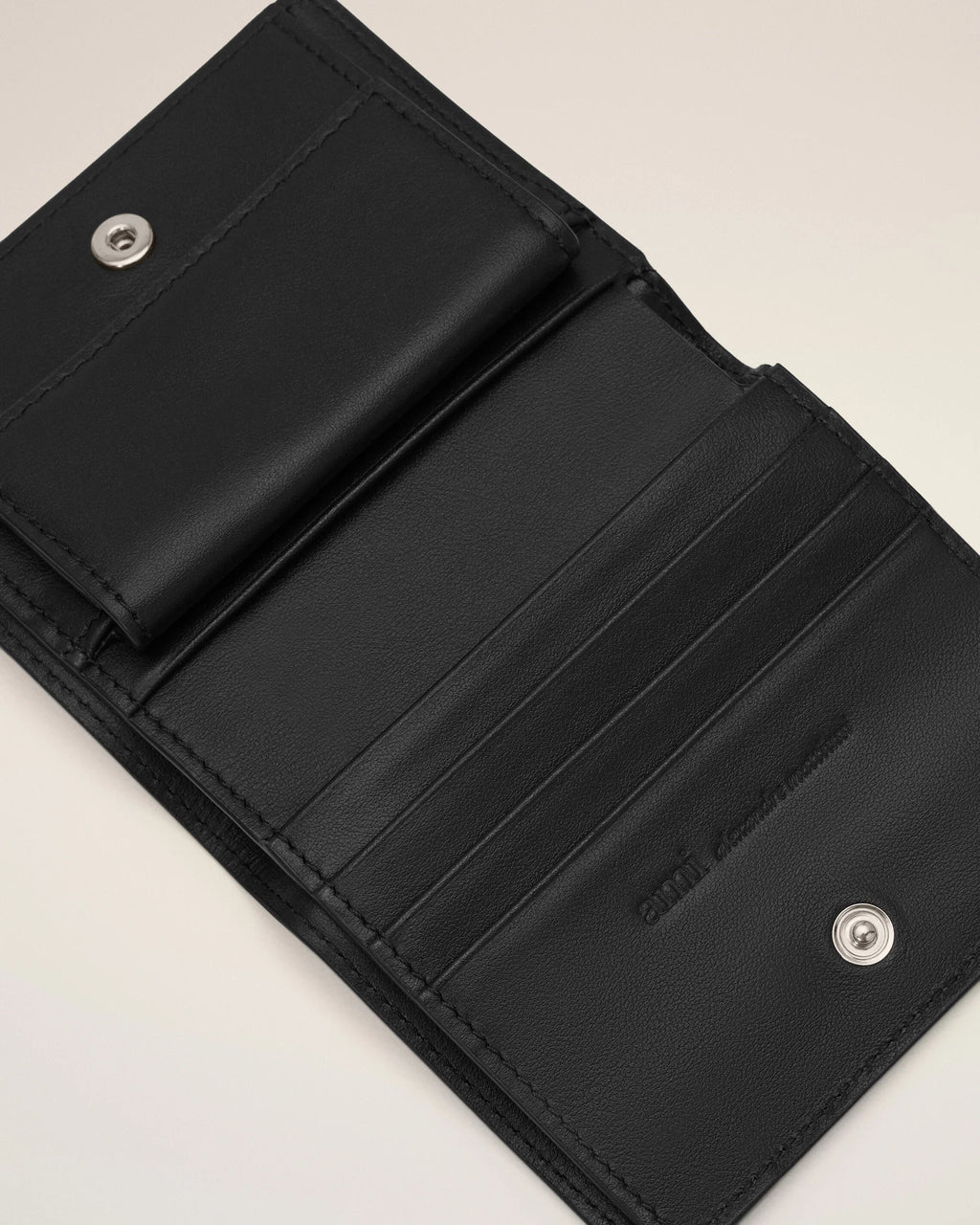 AMI - Portefeuille à double volet Noir
