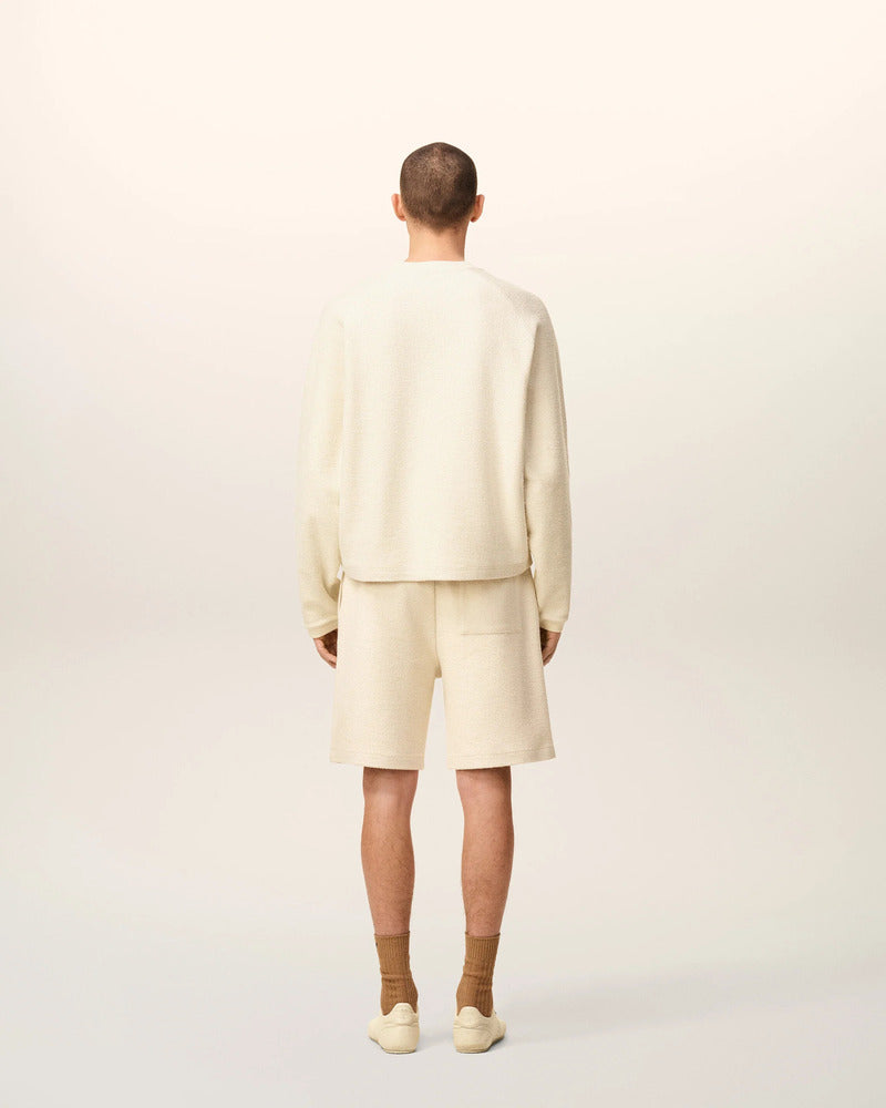 AMI - Sweat col rond Ivoire