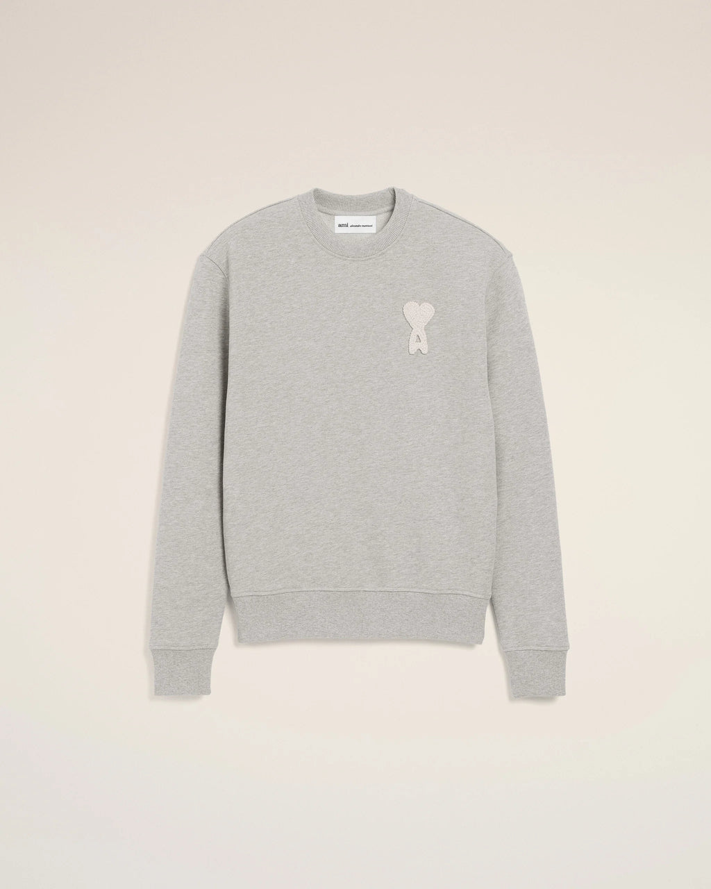 AMI - Sweatshirt Ami de Coeur Crochet Gris