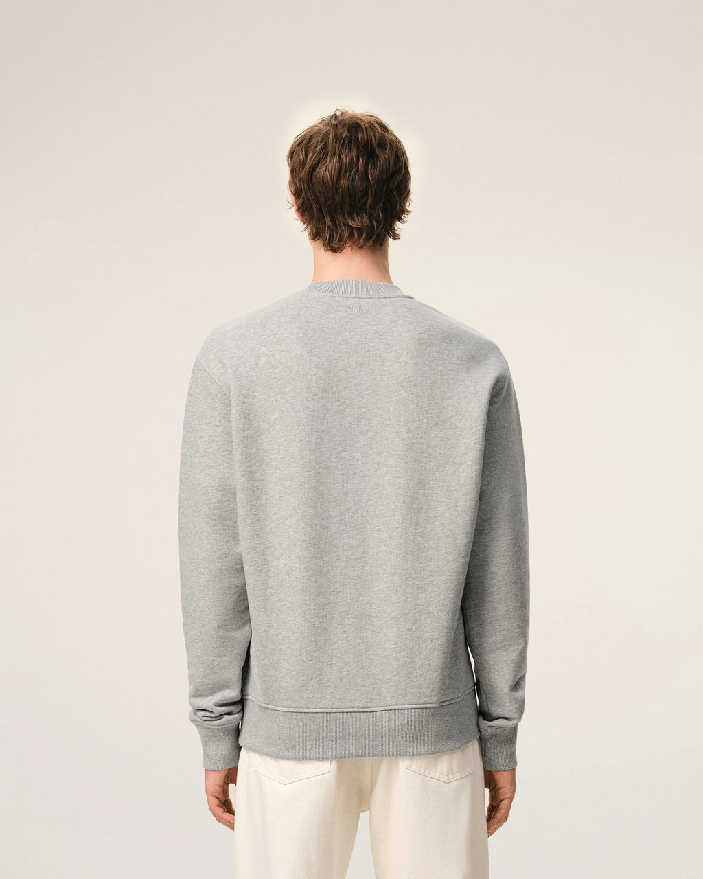 AMI - Sweatshirt Ami de Coeur Crochet Gris