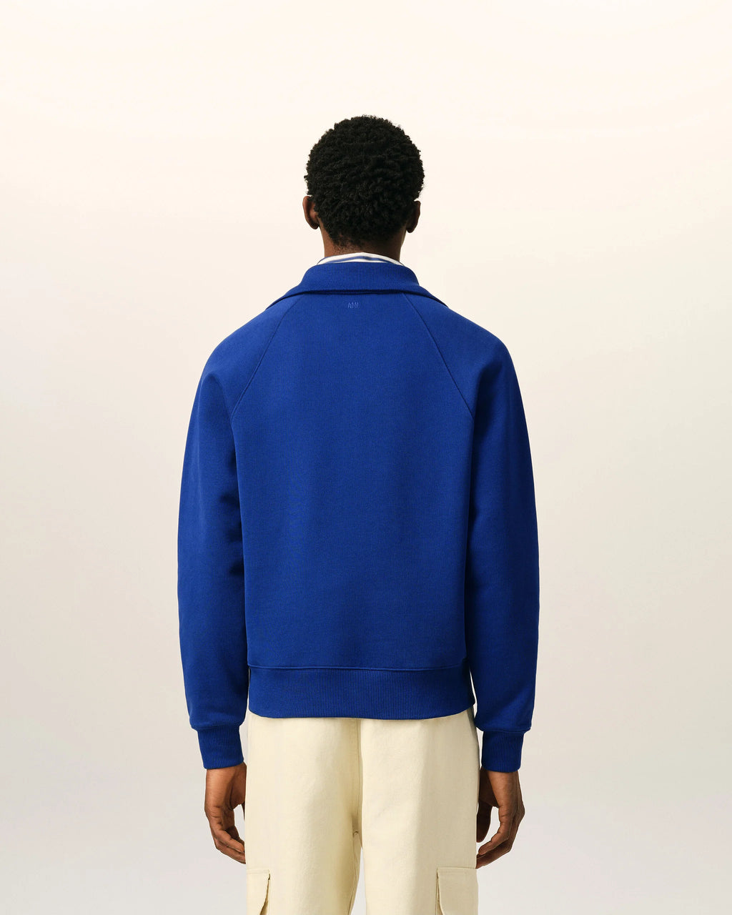 AMI - Sweat Zippé Thank you For Being a Friend Royal Blue