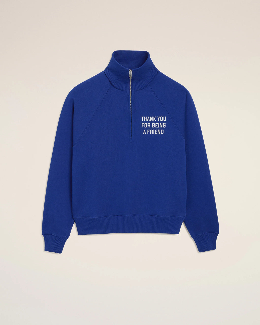 AMI - Sweat Zippé Thank you For Being a Friend Royal Blue