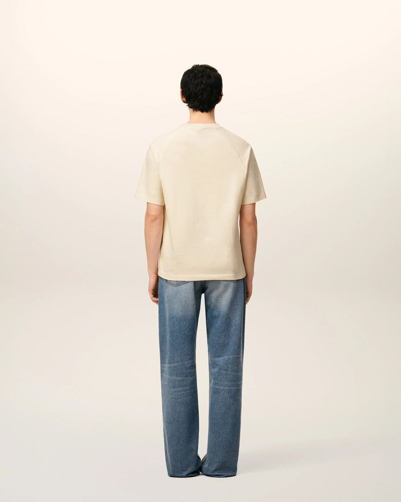 AMI - T-shirt Manches courtes Ivoire