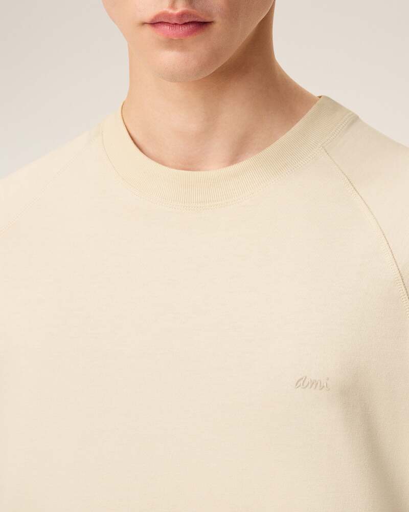 AMI - T-shirt Manches courtes Ivoire