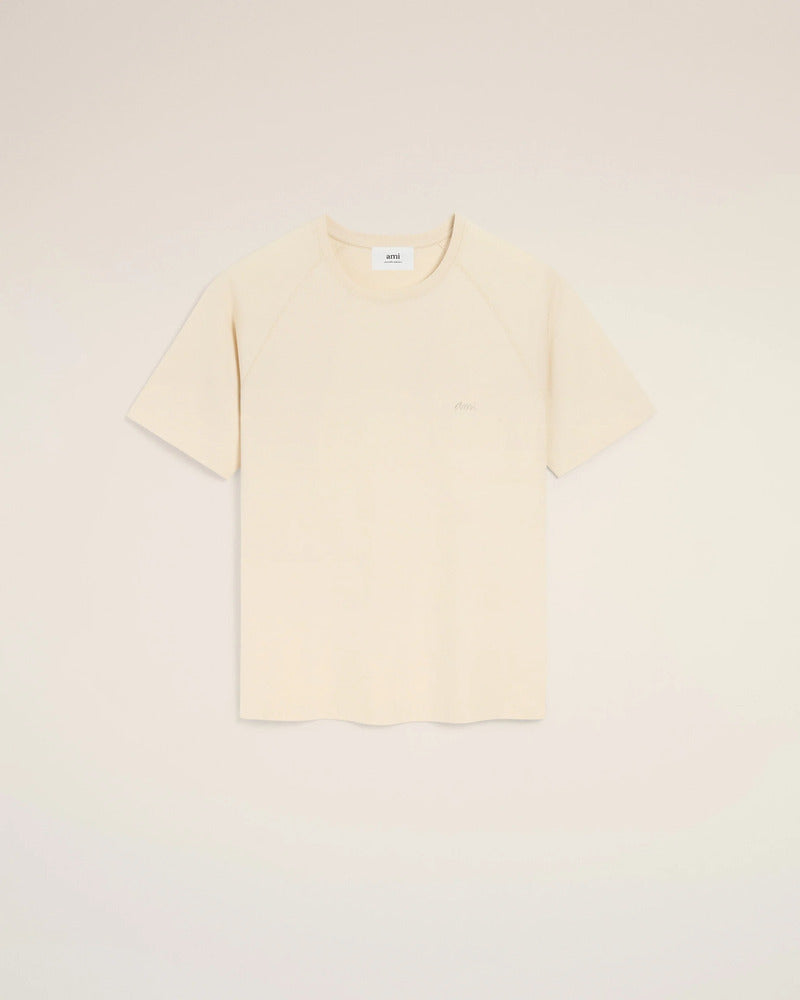 AMI - T-shirt Manches courtes Ivoire