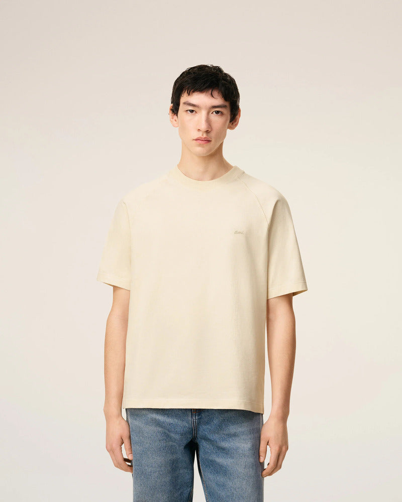 AMI - T-shirt Manches courtes Ivoire