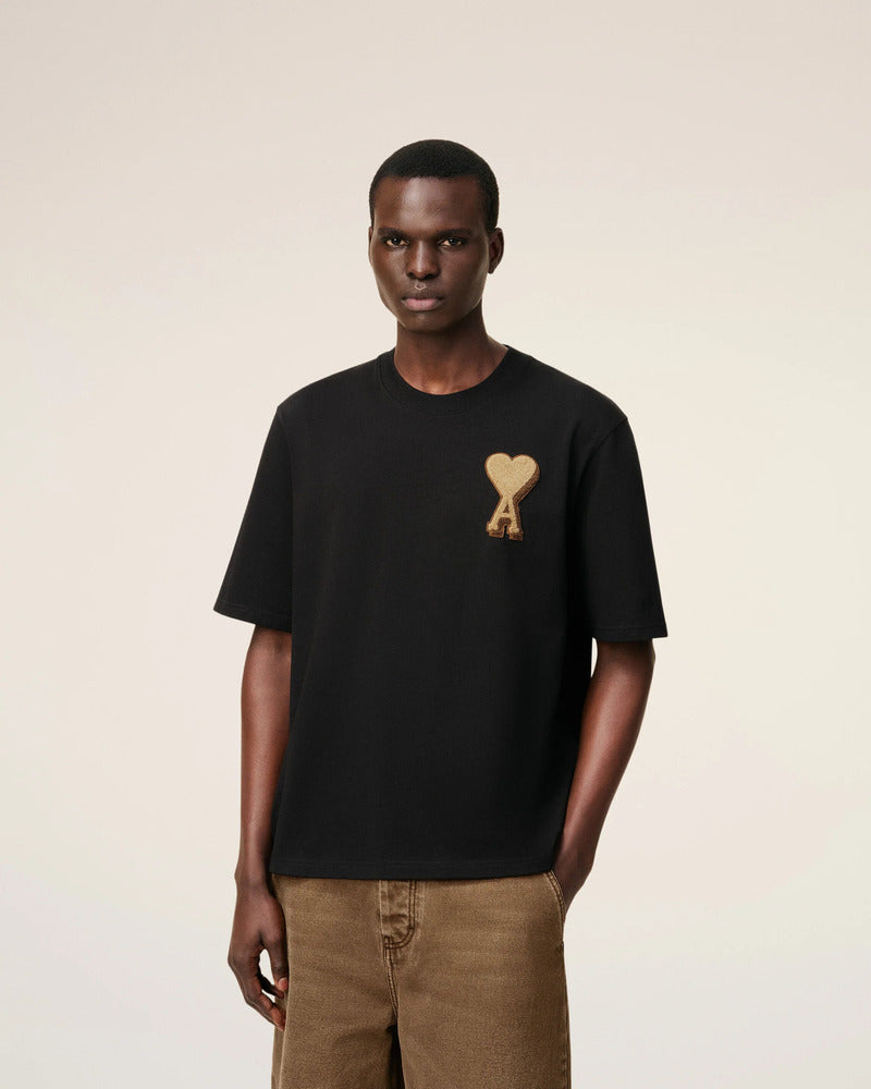 AMI - T-shirt Ami de coeur Noir