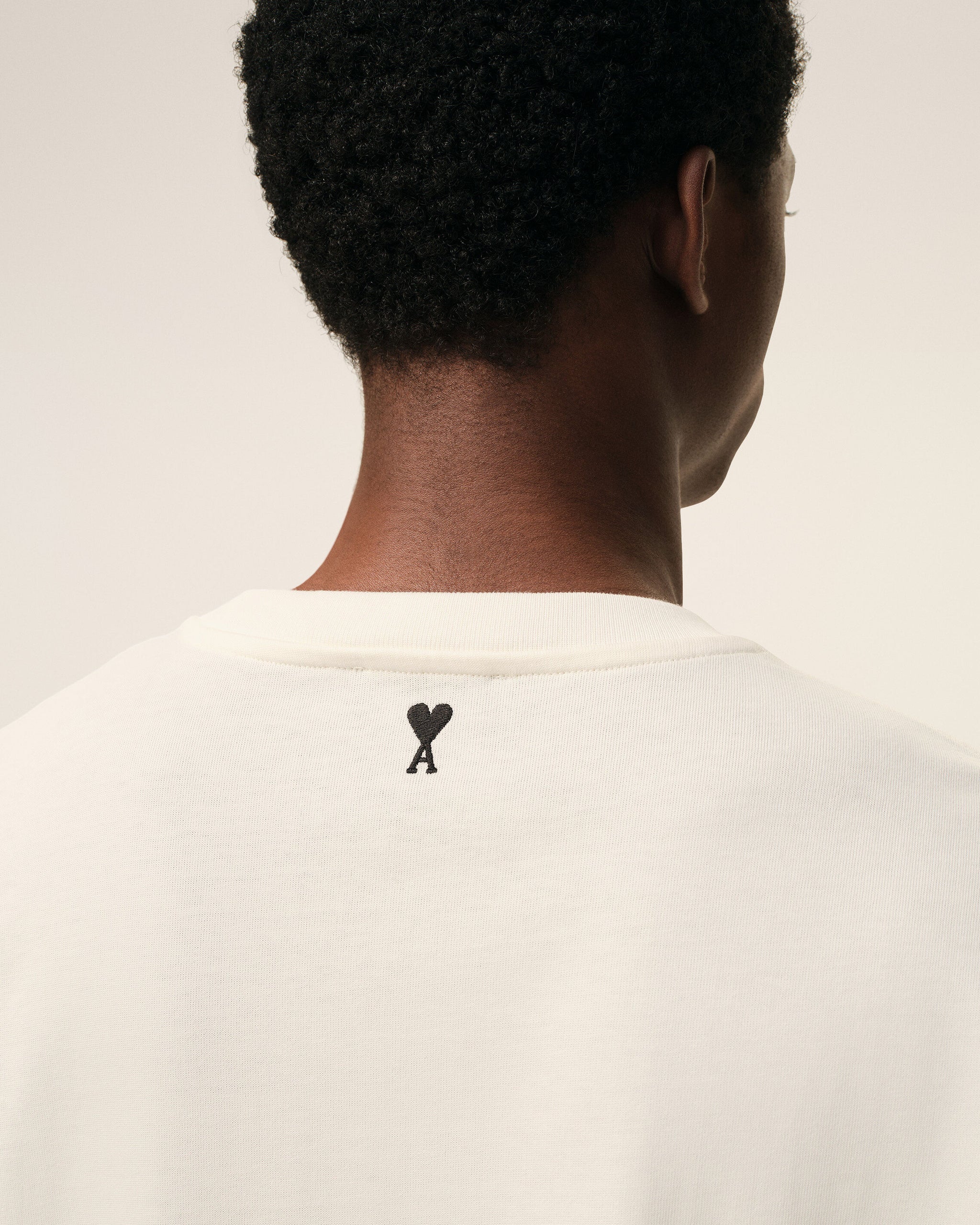 AMI - T-shirt Imprimé Ami Héritage Blanc Créme