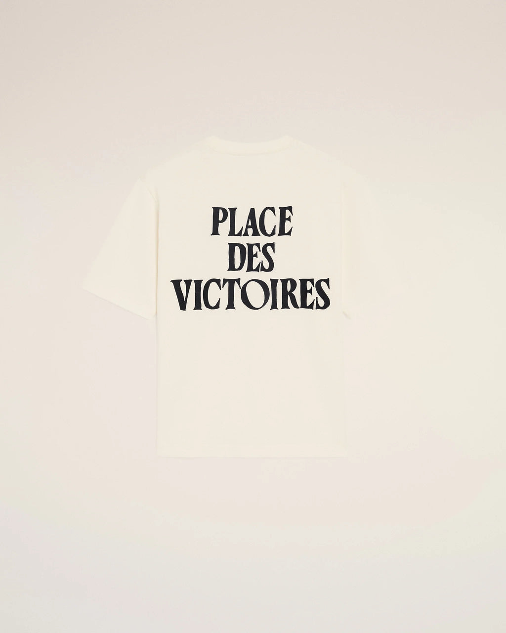 AMI - T-shirt Imprimé Place des Victoire Blanc Crème