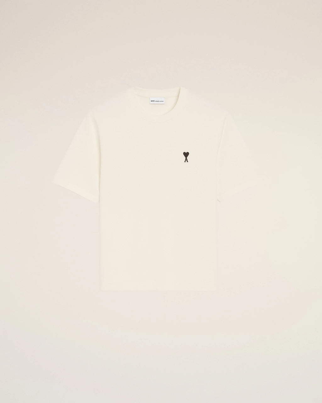 AMI - T-shirt Imprimé Place des Victoire Blanc Crème