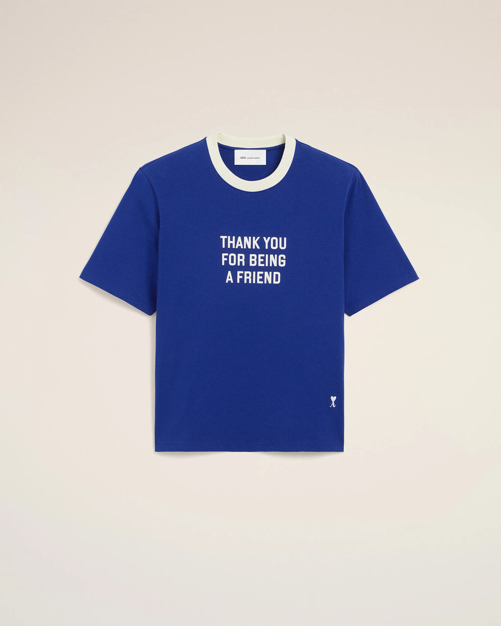 AMI - T-shirt Thank Your for Being A Friend Ami Royal Blue