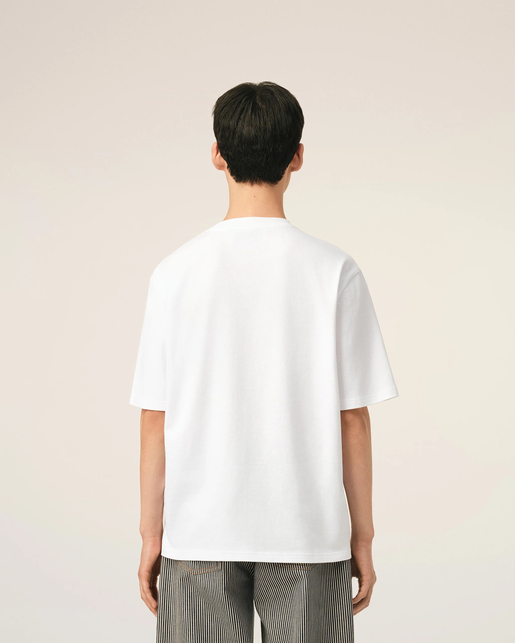 AMI - T-shirt Ami de Coeur Tulipe Blanc