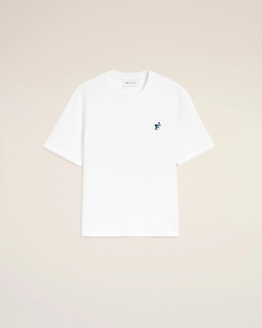 AMI - T-shirt Ami de Coeur Tulipe Blanc