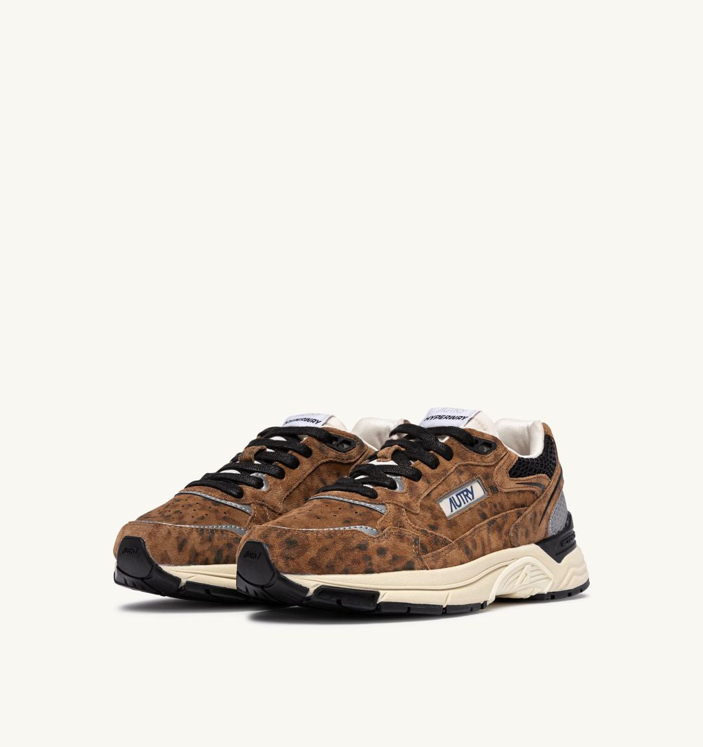 AUTRY - Basket Hyperway Suede print/Mesh Black