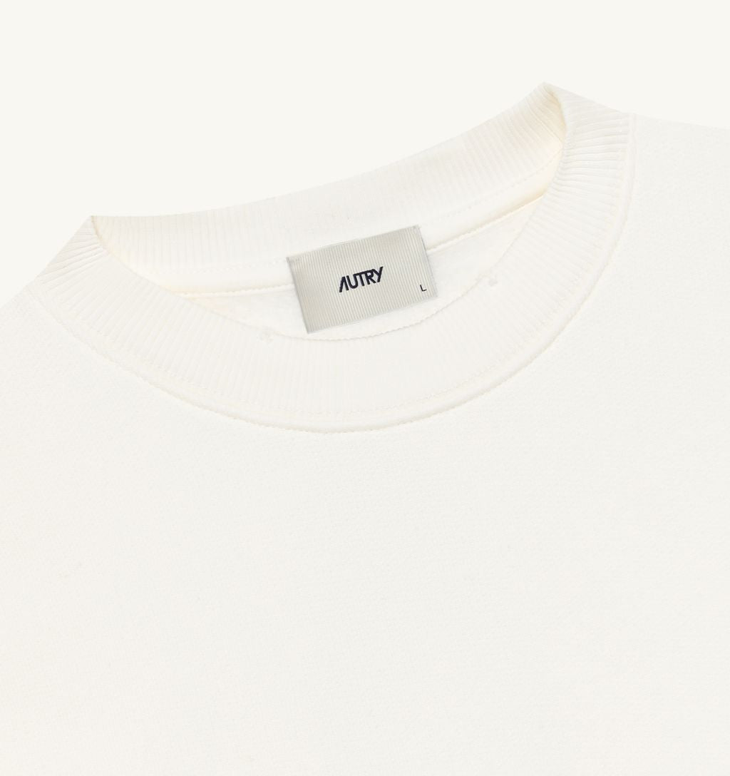 Autry - Sweat Unisex Heritage Effet usé Blanc