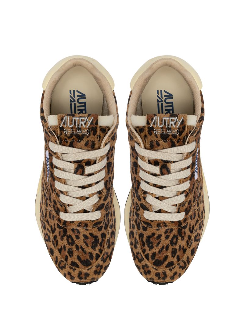 AUTRY - Basket Reelwind SuedeLeo/Leather Leopard/rut