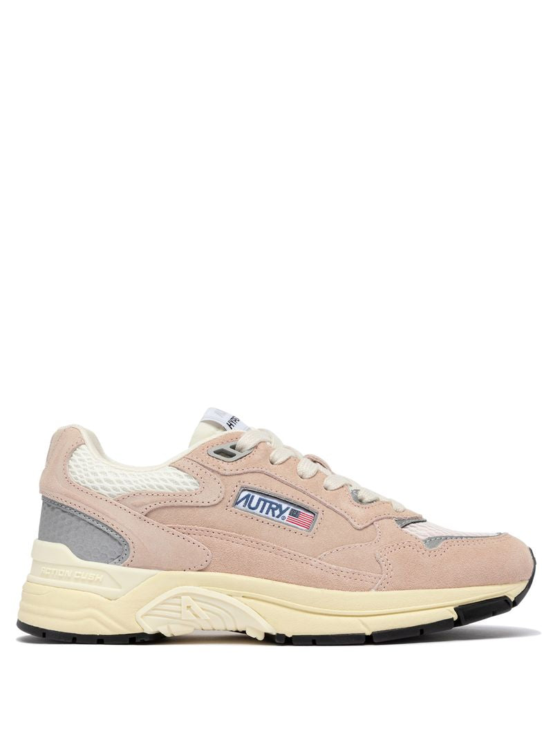 AUTRY - Basket Hyperway Mesh et suède Silk/Sliver