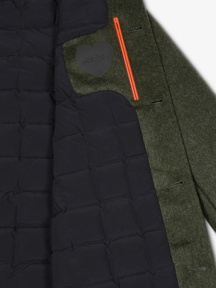 RRD - Manteau Loden Floating Coat Military Green