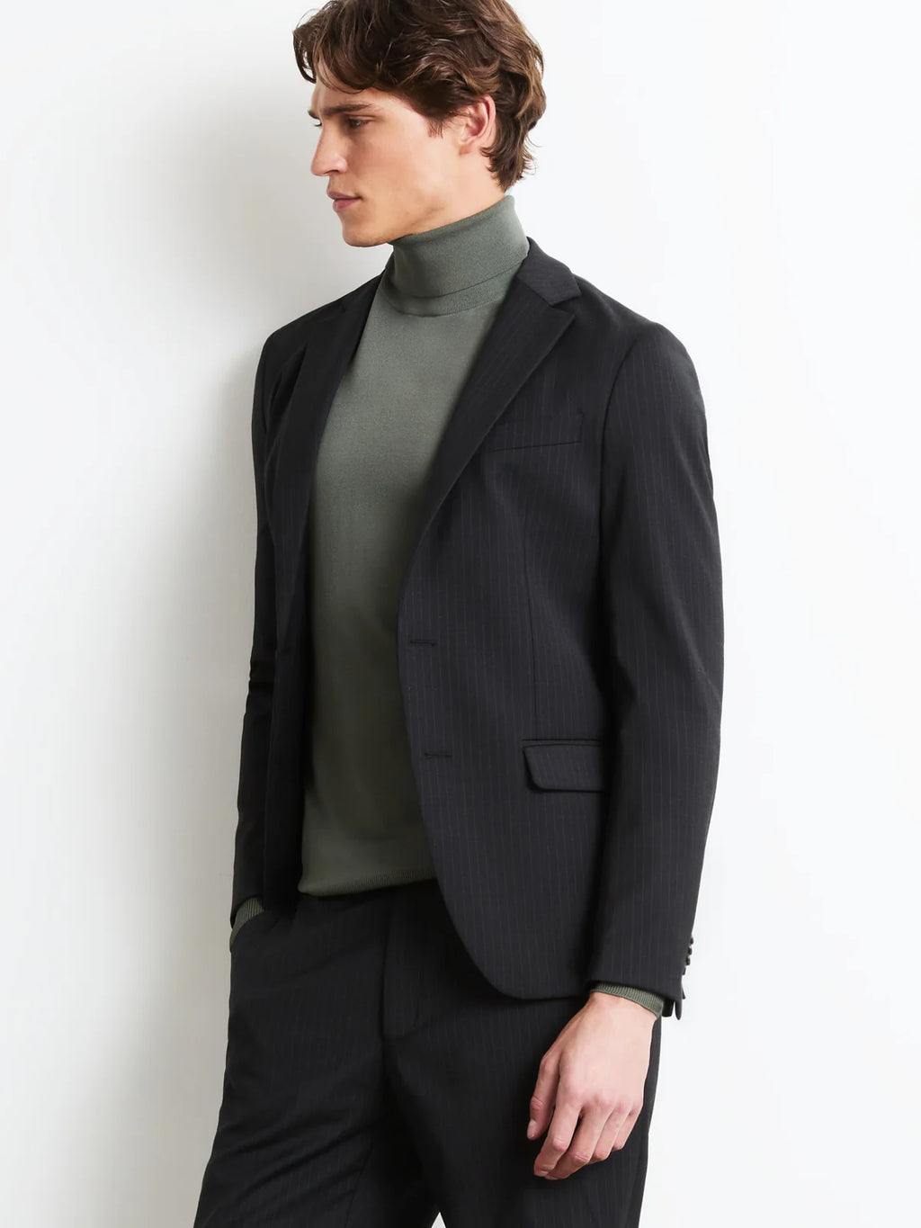 RRD - Blazer Jacwool 3D Diamond Shape Black Fancy
