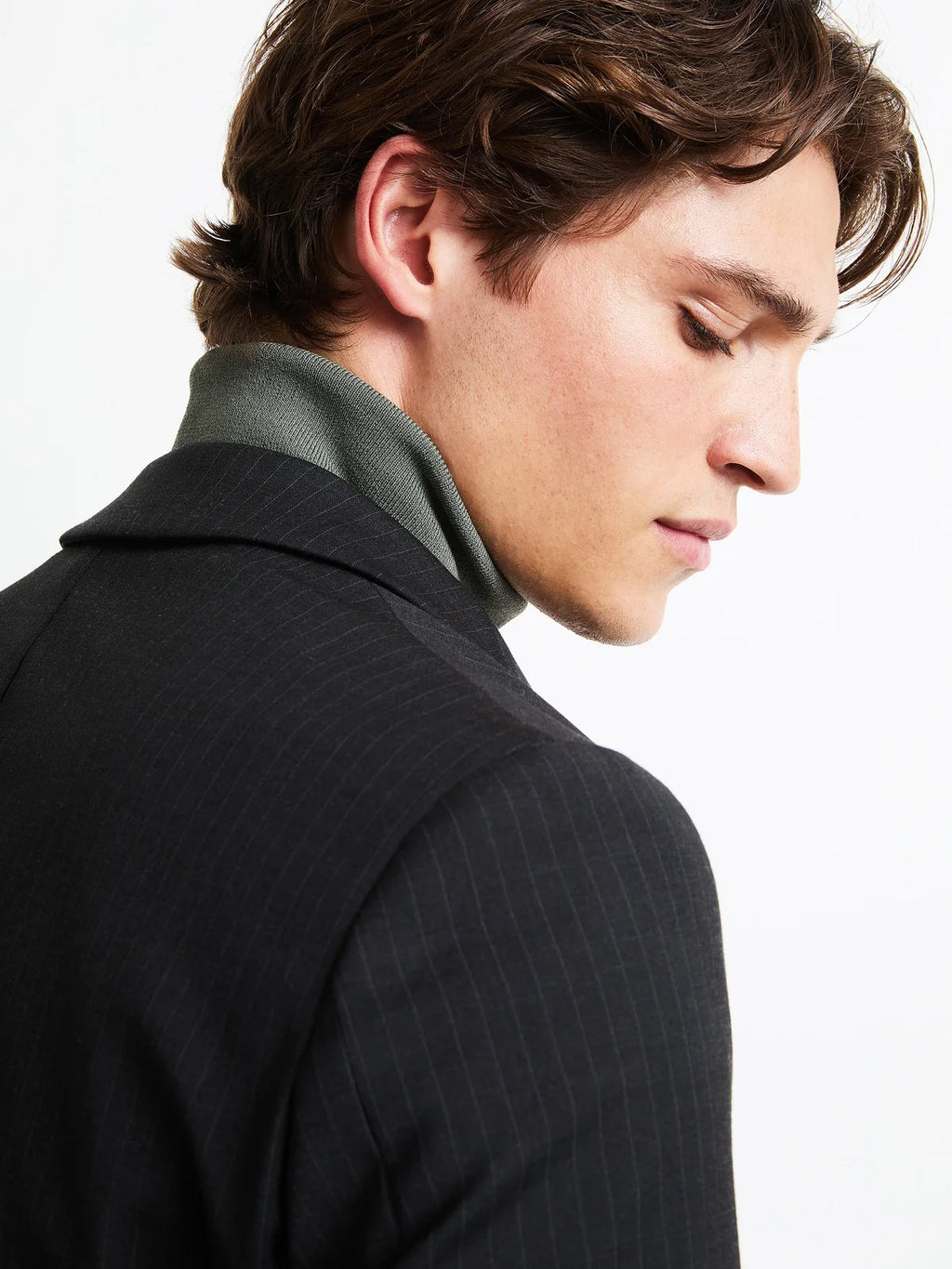 RRD - Blazer Jacwool 3D Diamond Shape Black Fancy