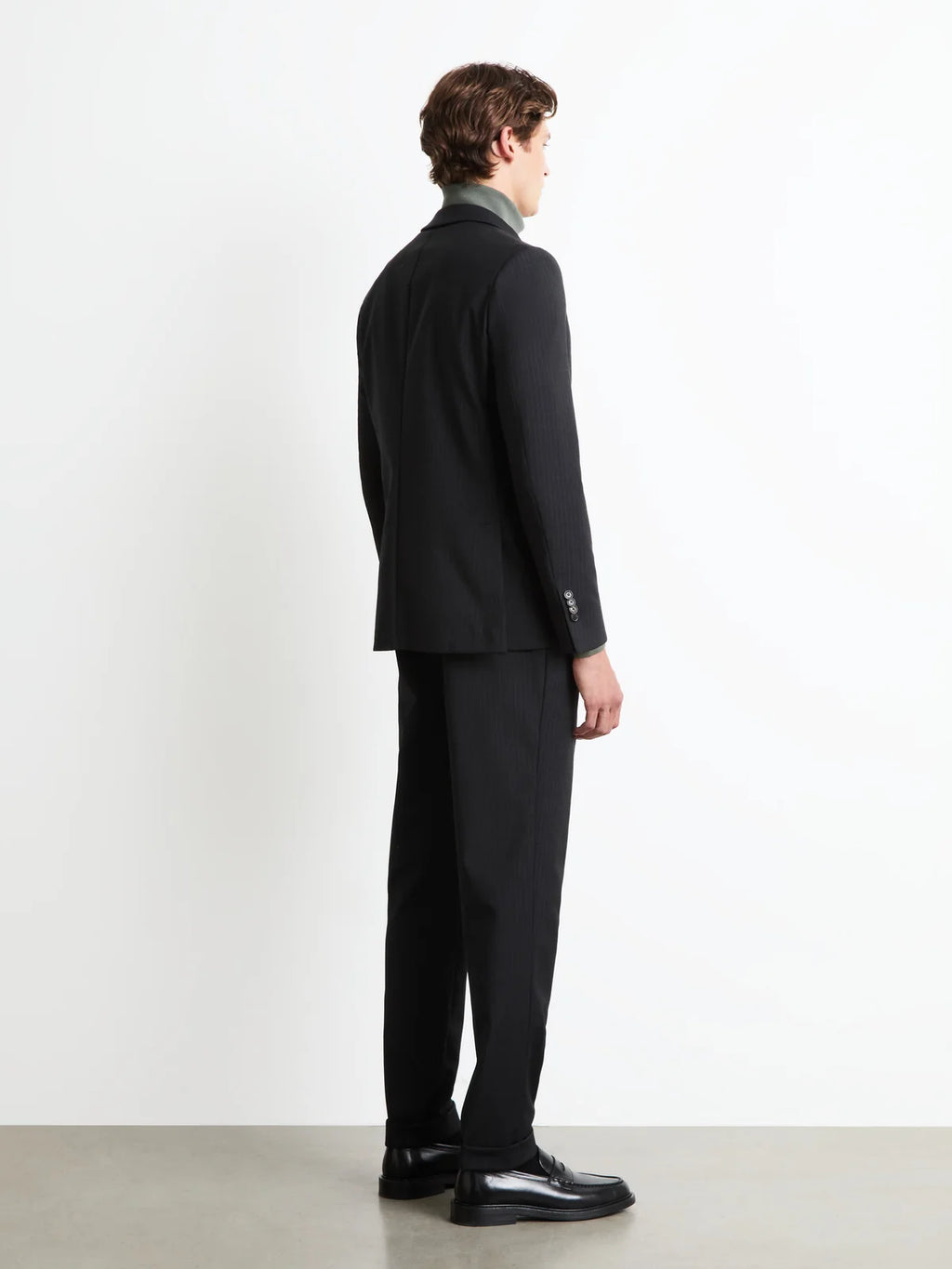 RRD - Blazer Jacwool 3D Diamond Shape Black Fancy