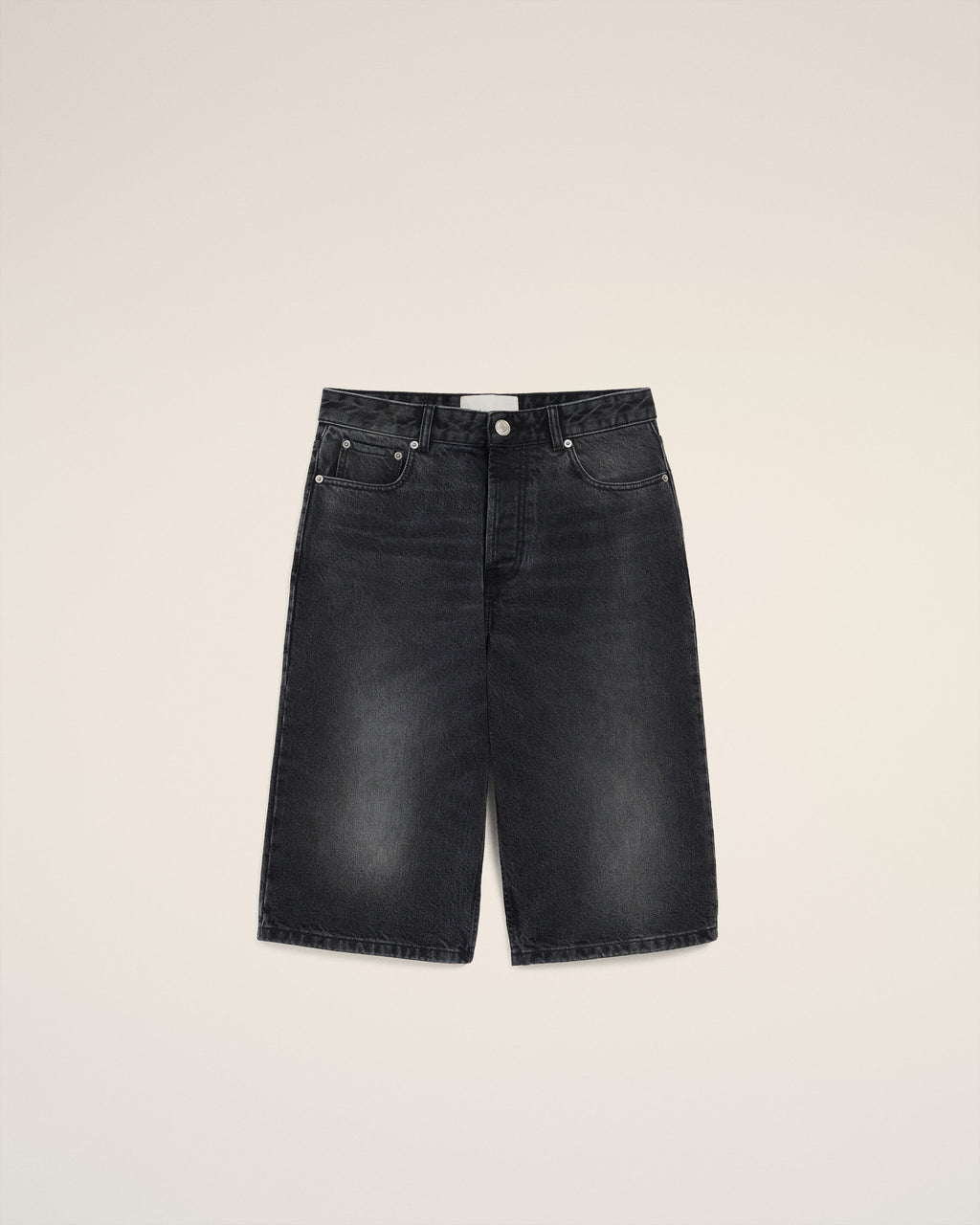 AMI - Bermuda Large Noir Used en coton
