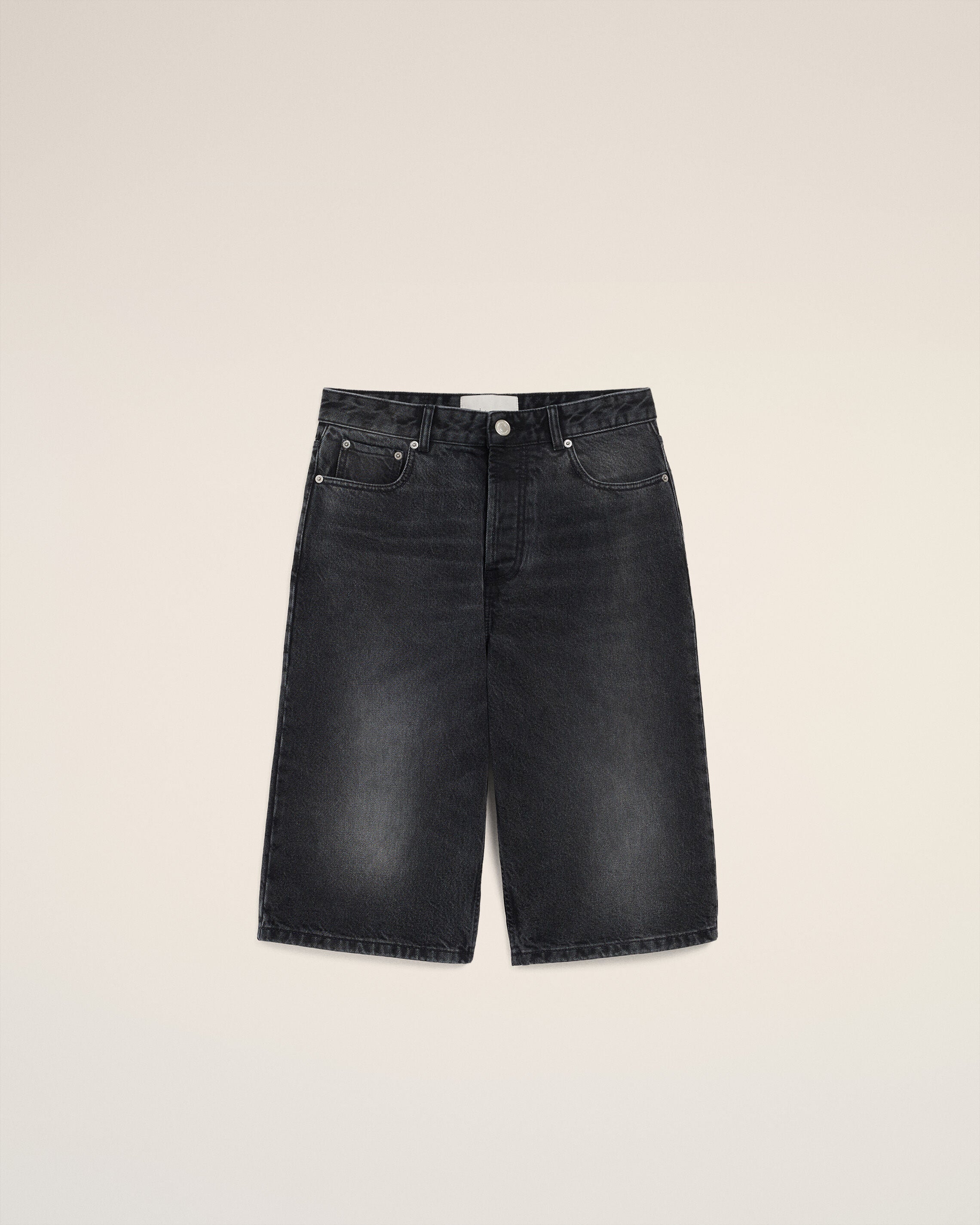 AMI - Bermuda Large Noir Used en coton